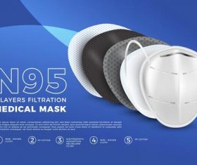 N95 mask vector