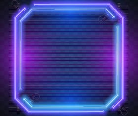 Neon colored backgrounds vector