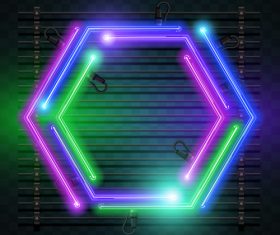 Neon colored backgrounds vector