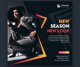 New season new look cover vector