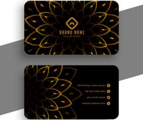 Petal background business card vector