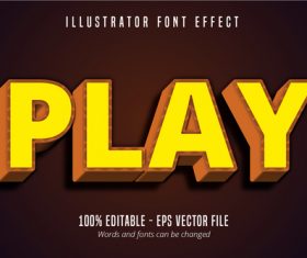 Play text editable vector