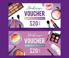 Poster makeup vector