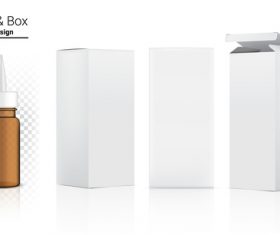 Potion and packaging box vector