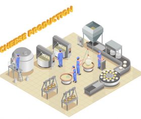 Processing workshop cheese vector