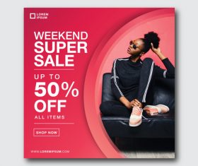 Product promotion cover vector