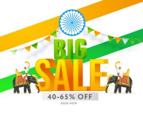 Promotion indian festival card vector