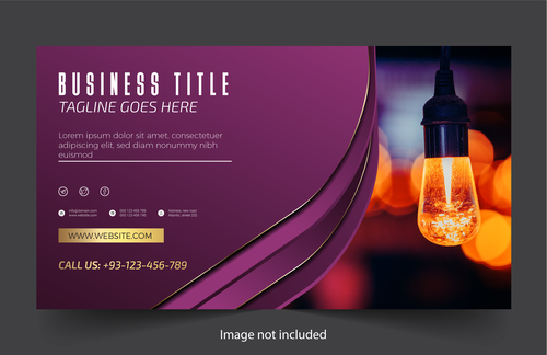 Purple background business card pattern design vector