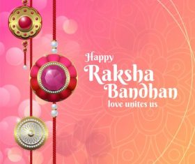 Raksha bandhan festival greeting card vector