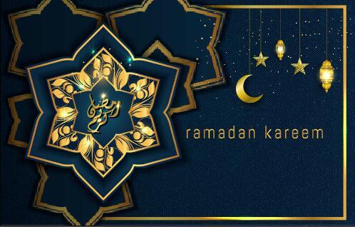 Ramadan Kareem Islamic Card vector