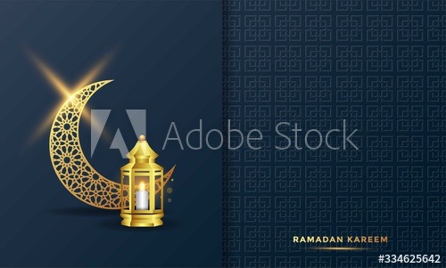Ramadan background card vector