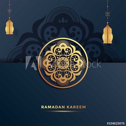 Ramadan kareem background card vector