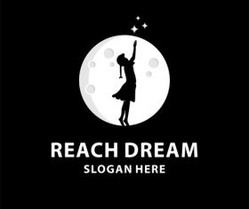Reach dream logos vector