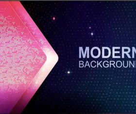 Red arrow dark blue abstract background vector