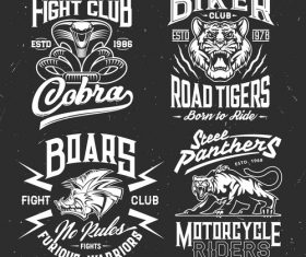 Retro emblems logos vector