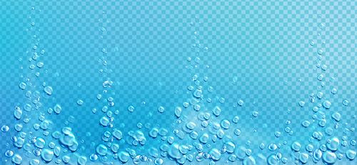 Rising bubbles background vector