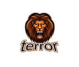 Roar lion esport logo vector