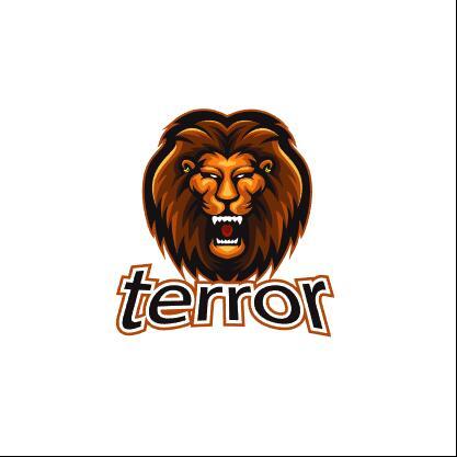 Roar lion esport logo vector
