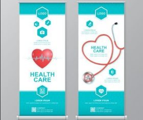 Roll up health care design vector