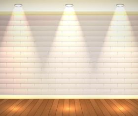 Roof spotlight effect background vector
