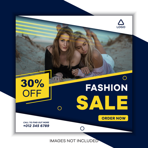 Sale cover template design vector