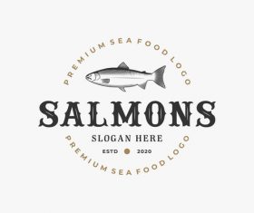 Salmons logos vector