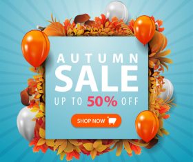 Seasonal sale poster vector