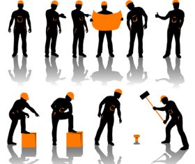 See drawing silhouette vector