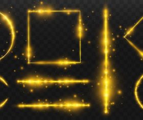 Shiny geometric figures vector