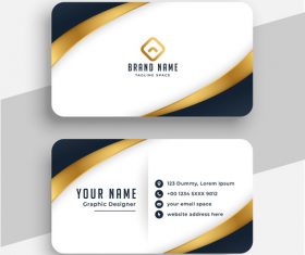 Simple business card design vector