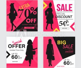 Special poster design template vector