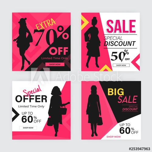 Special poster design template vector