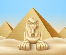 Sphinx background vector