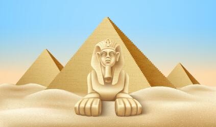 Sphinx background vector