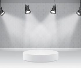 Spot lights background vector illustration