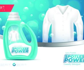 Spotless power advertising vector
