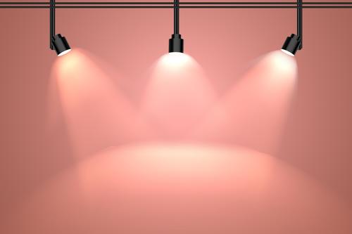 Spotlight effect background vector