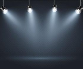 Stage spotlight effect background vector