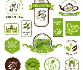 Sticker Ceylon tea vector