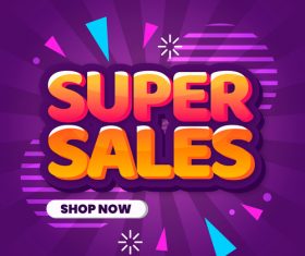 Super sales vector