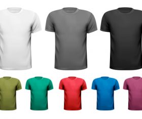 T-shirts different colors vector