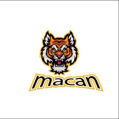 Tiger head esport logo vector