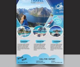 Time to travel flyer template