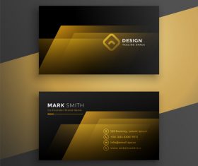 Two-color background business card design vector