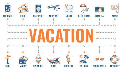 Vacation banner vector