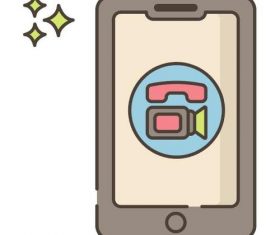 Video Conferencing App vector