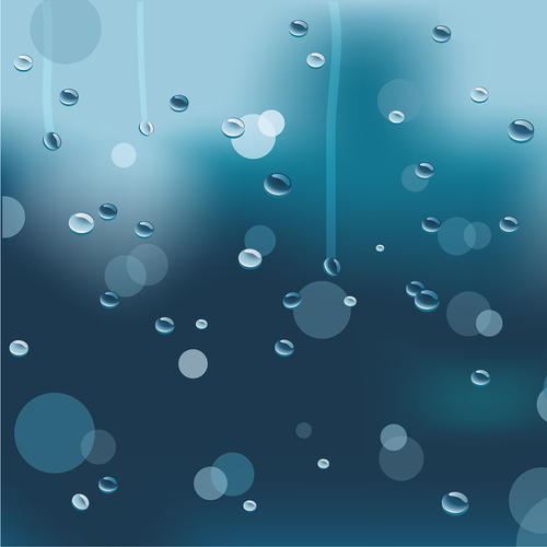 Water drops background vector
