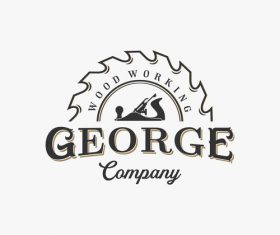 Wood working logos vector