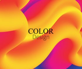 Yellow liquid abstract background vector