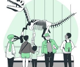 Zoological hall flat design vector